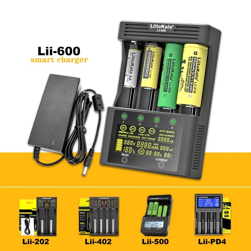 Liitokala Lii-500 Lii-202 Lii-600 Lii-PD4 LCD ͸ ,  18650 3.7V 18350 26650 18350 NiMH Ƭ ͸